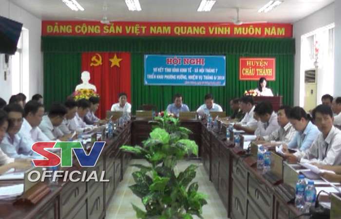 UBND huyện Châu Thành triển khai nhiệm vụ tháng 8 năm 2018