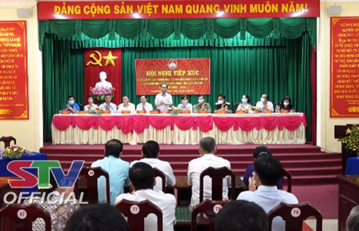 Ứng cử viên đại biểu Quốc hội và HĐND tỉnh tiếp xúc cử tri xã Mỹ Hương và thị trấn Huỳnh Hữu Nghĩa