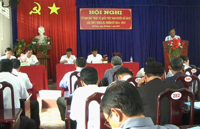 Ủy ban MTTQ Việt Nam huyện Kế Sách triển khai hoạt động 6 tháng cuối năm 2017.