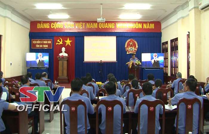 Viện Kiểm sát Nhân dân tỉnh Sóc Trăng tổ chức hội nghị trực tuyến