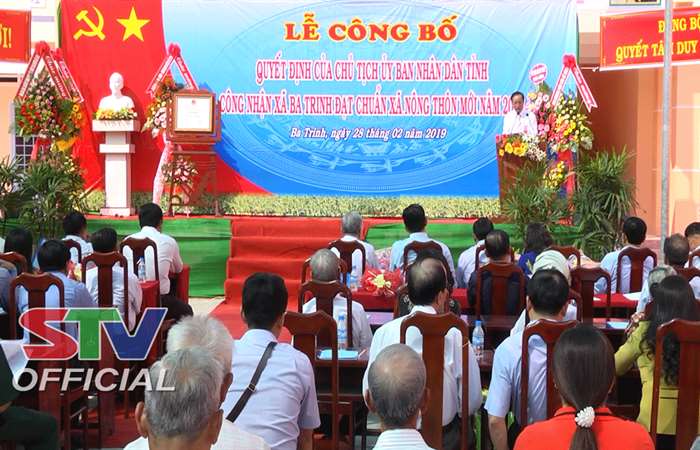 Xã Ba Trinh được công nhận đạt chuẩn Nông thôn mới