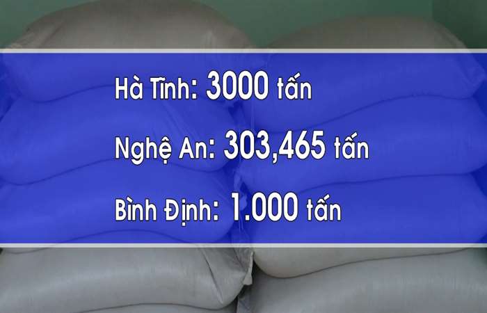 Xuất cấp gạo dự trữ cho 3 tỉnh bị thiên tai