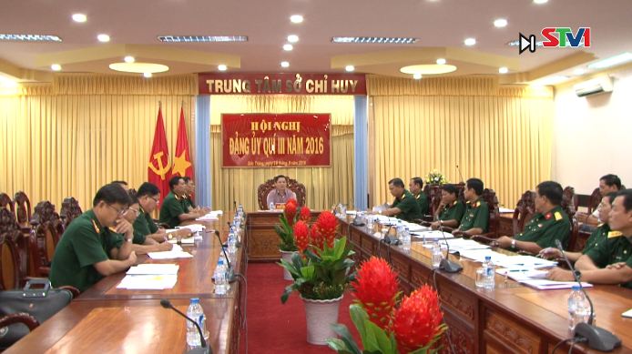 Đảng ủy Quân sự tỉnh Sóc Trăng sơ kết quý 3 và đề ra nhiệm vụ quý 4/2016