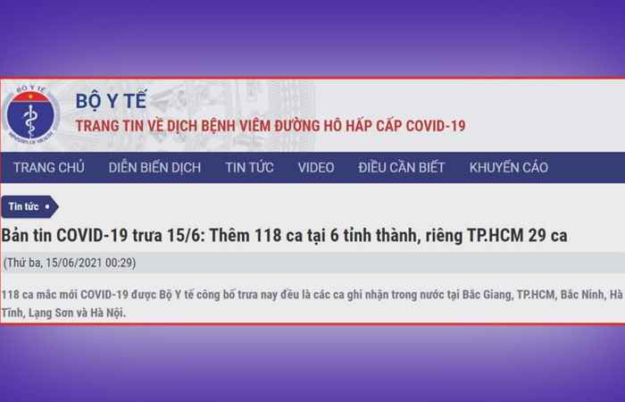 Bản tin chung tay phòng, chống dịch Covid - 19 (15-06-2021)