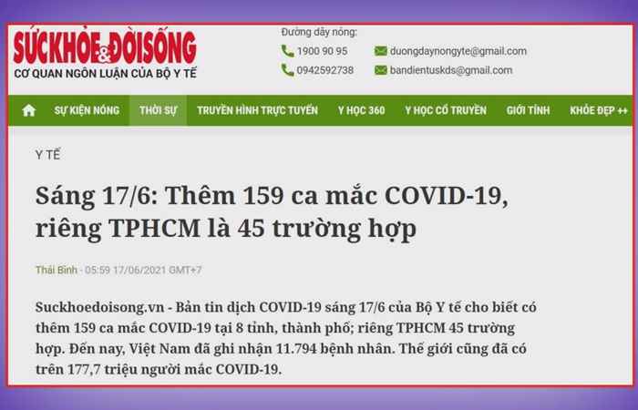 Bản tin chung tay phòng, chống dịch Covid - 19 (17-06-2021)