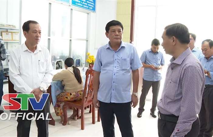 Chủ tịch UBND tỉnh Sóc Trăng kiểm tra tình hình tổ chức vận hành thử nghiệm cấp xã, phường mới
