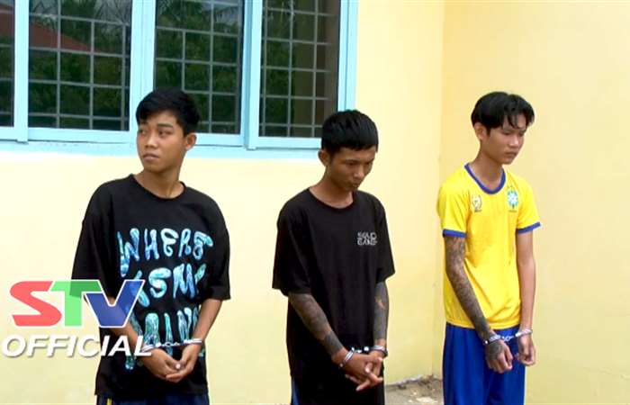 Công an huyện Cù Lao Dung bắt giữ 3 đối tượng cướp tài sản của đôi vợ chồng sắp cưới