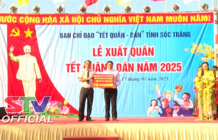 Cù Lao Dung: Lễ xuất quân các hoạt động “Tết Quân - Dân” năm 2025