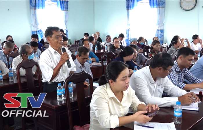 Đại biểu HĐND 3 cấp tỉnh Sóc Trăng tiếp xúc cử tri xã Thuận Hưng và Thị trấn Huỳnh Hữu Nghĩa
