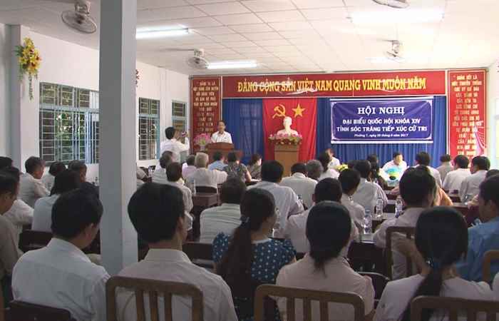 Đại biểu Quốc Hội Sóc Trăng tiếp xúc cử tri Phường 7, TP Sóc Trăng