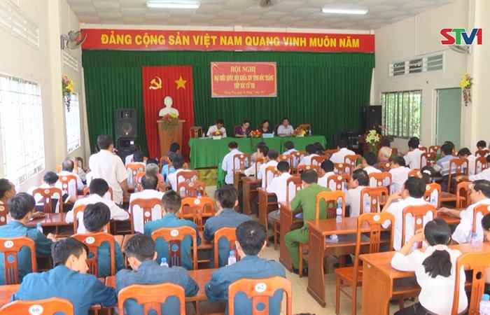 Đoàn đại biểu Quốc hội tiếp xúc cử tri xã Hưng Phú, huyện Mỹ Tú