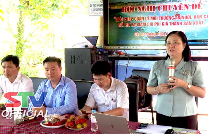 Cù Lao Dung: Hội nghị chuyên đề về hạn chế rủi ro, giảm chi phí sản xuất trên Tôm nuôi  