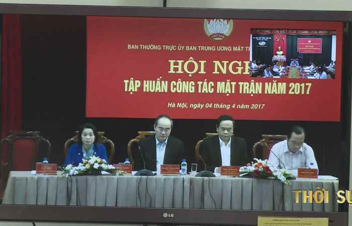 Hội nghị tập huấn trực tuyến cho cán bộ cơ quan UBMTTQVN các cấp  04-04-2017