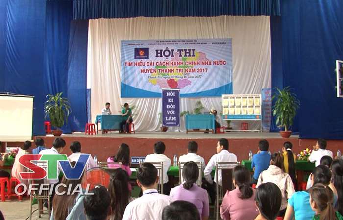 Hội thi tìm hiểu về cải cách hành chính huyện Thạnh Trị năm 2017