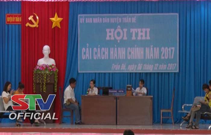 Huyện Trần Đề tổ chức Hội thi Cải cách hành chính năm 2017