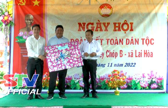 Ngày hội Đại đoàn kết toàn Dân tộc ấp Prey Chop B, xã Lai Hòa