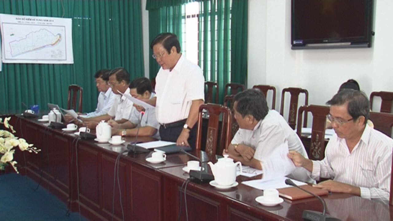 Ông Lê Văn Hiểu, phó chủ tịch UBND tỉnh Sóc Trăng làm việc với tập đoàn Him Lam về dự án thuê đất