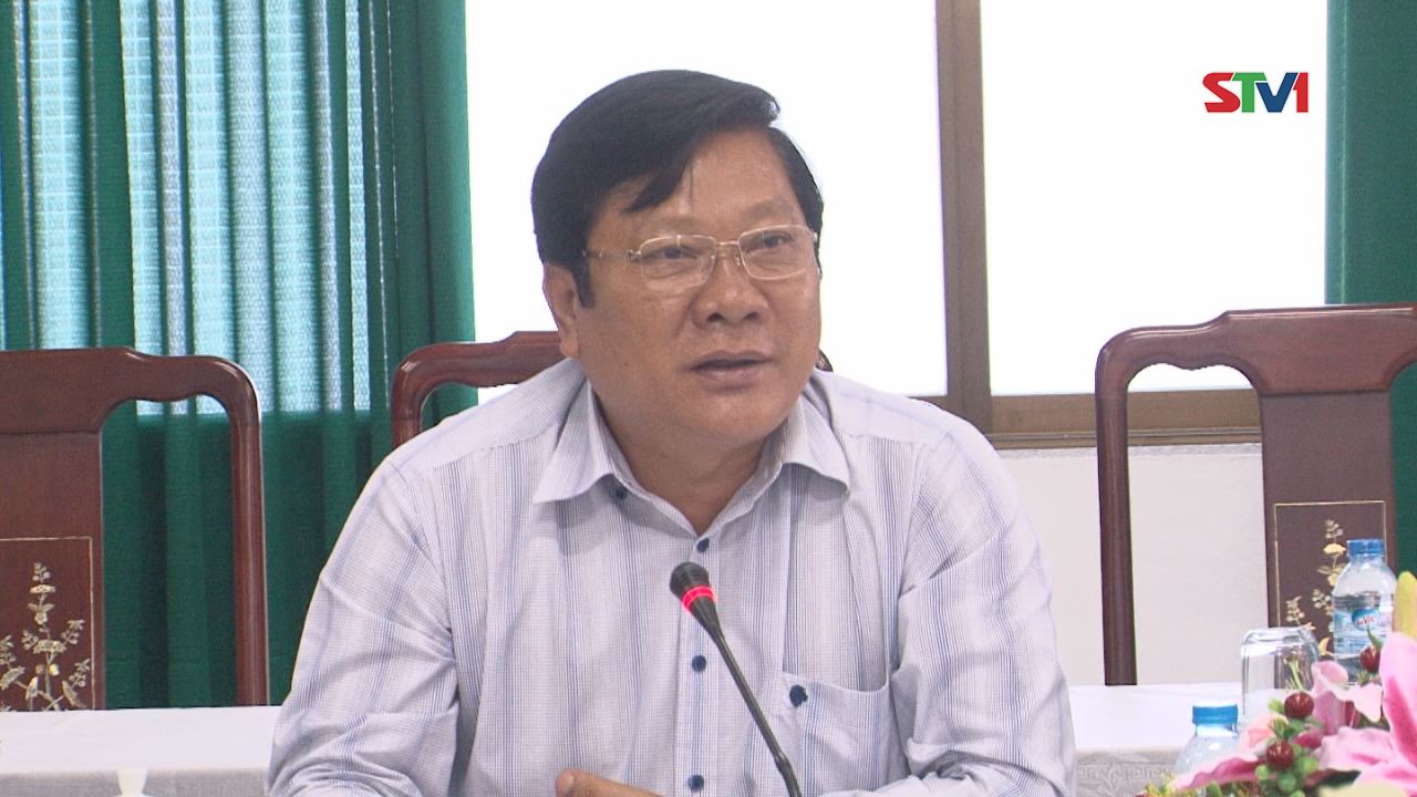 Lãnh đạo UBND Tỉnh làm việc với Đoàn công tác của Ban chỉ đạo Trung ương về Phòng chống thiên tai năm 2016 tại tỉnh Sóc Trăng