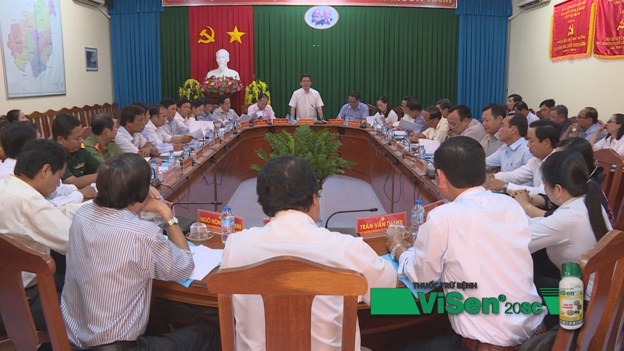Lãnh đạo tỉnh Sóc Trăng làm việc tại huyện Mỹ Xuyên 07-03-2017