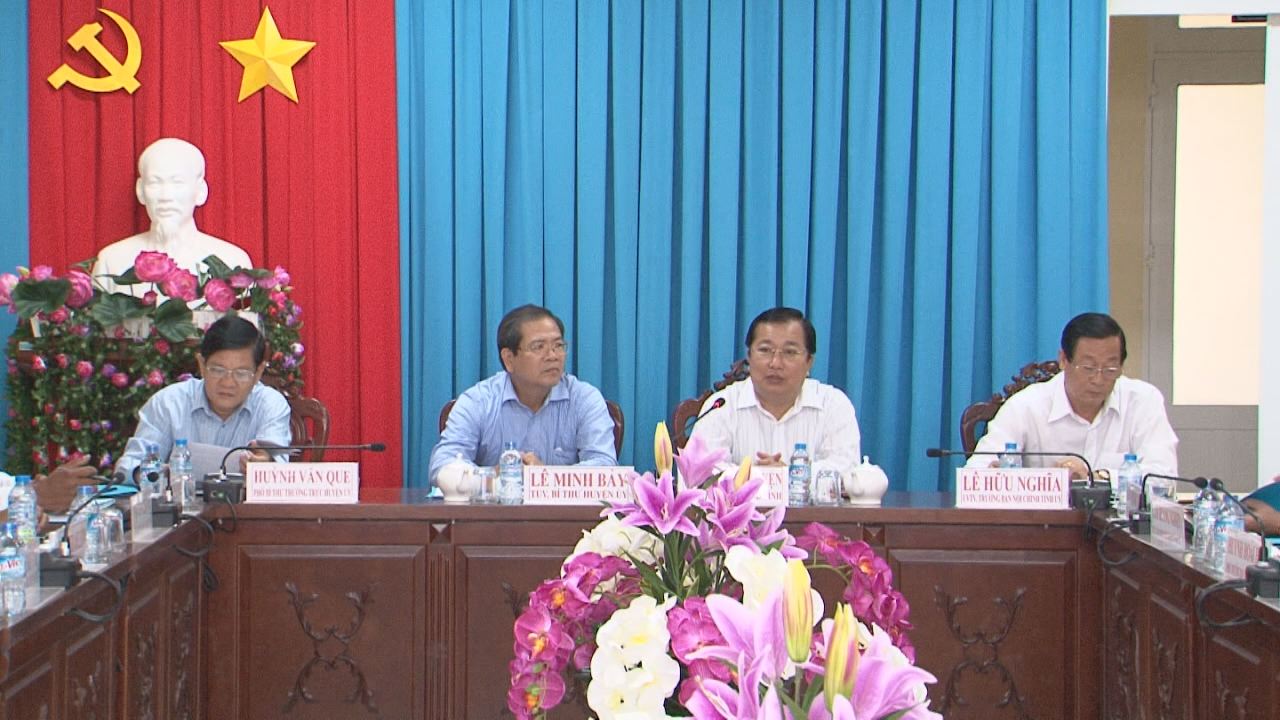Lãnh đạo tỉnh Sóc Trăng làm việc tại huyện Trần Đề  07-03-2017