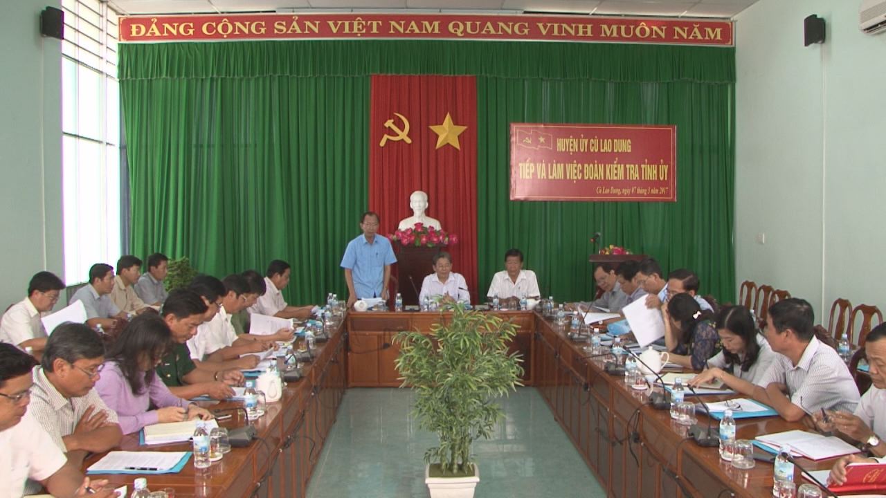 Lãnh đạo tỉnh Sóc Trăng làm việc tại huyện Cù Lao Dung  07-03-2017