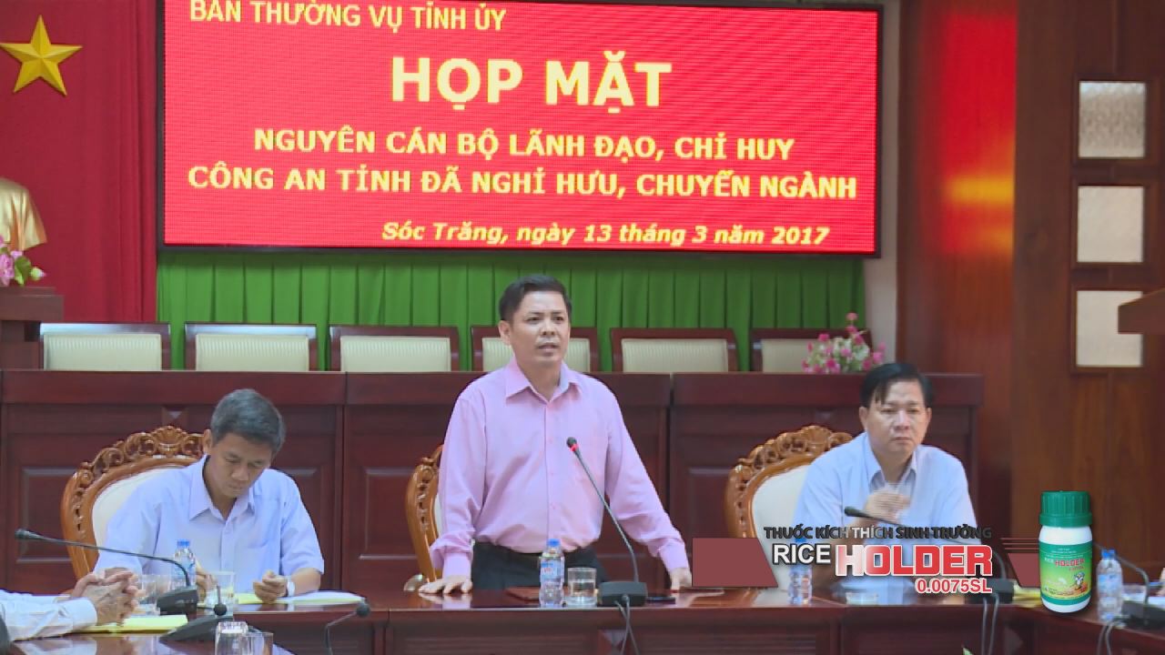 Họp mặt các đồng chí lãnh đạo, chỉ huy Công an tỉnh Sóc Trăng đã nghỉ hưu, chuyển ngành 14-03-2017
