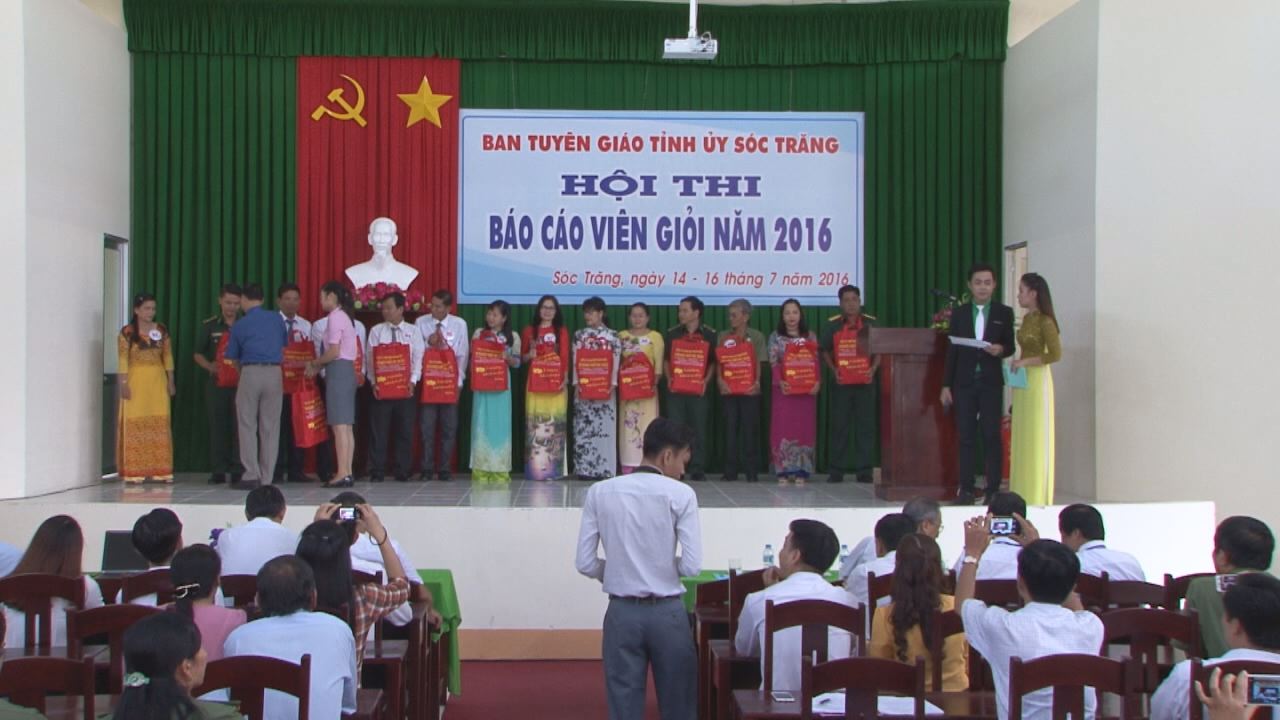 Ban Tuyên giáo Tỉnh Ủy Sóc Trăng khai mạc Hội thi Báo Cáo Viên giỏi năm 2016