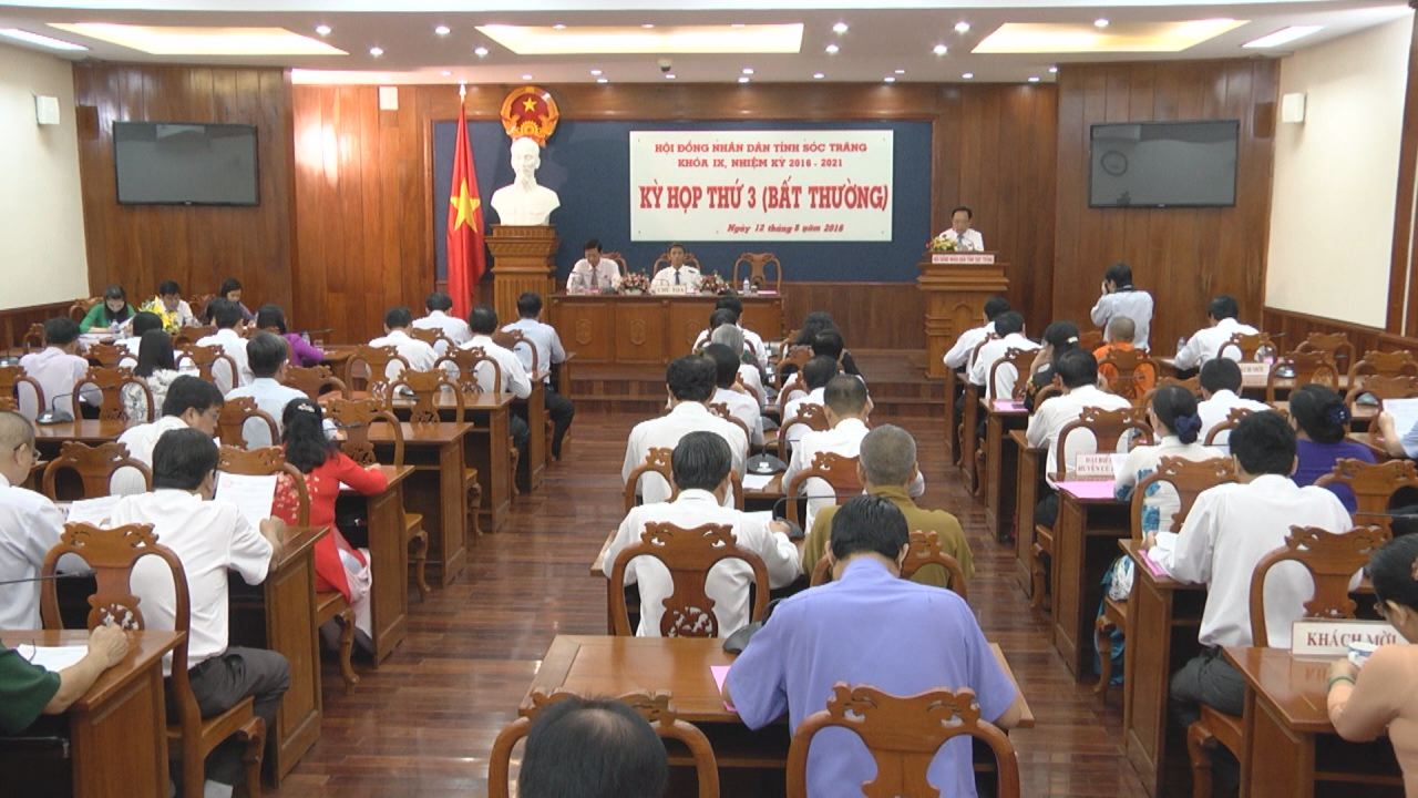 Kỳ họp thứ III (bất thường) của Hội đồng nhân dân tỉnh Sóc Trăng  khóa IX