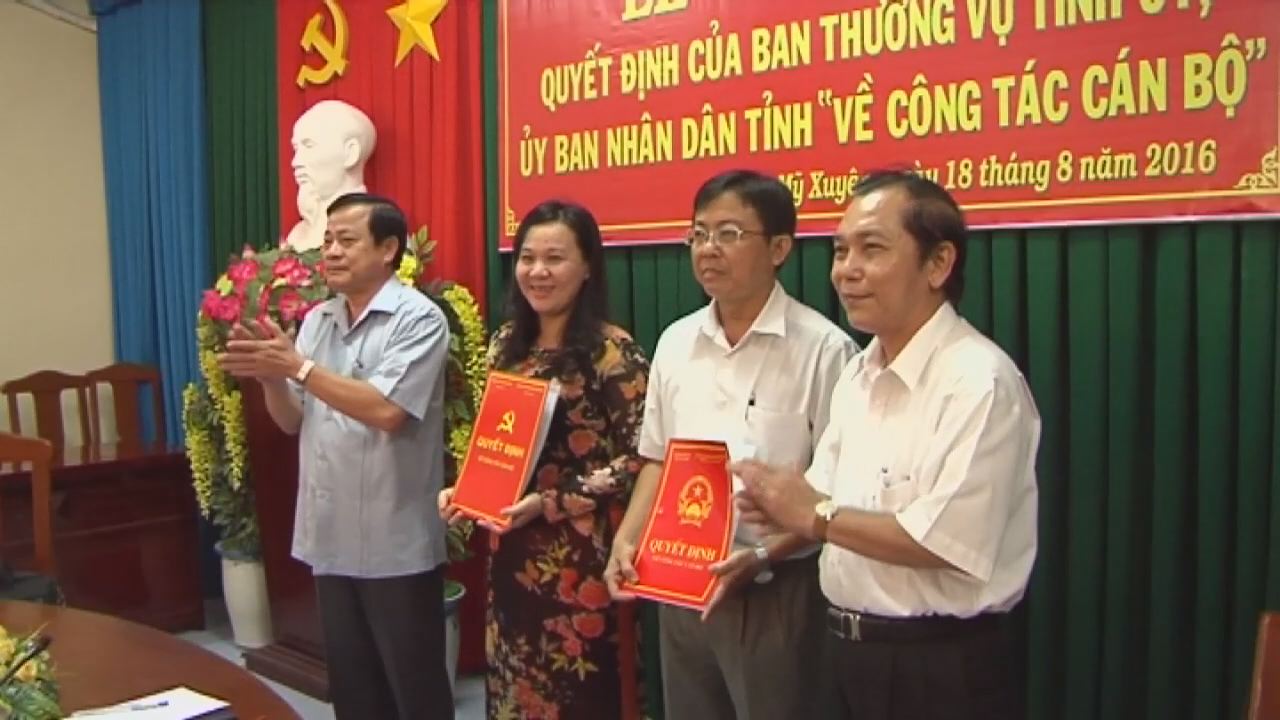 Công bố Quyết định của Ban Thường vụ Tỉnh ủy, UBND tỉnh Sóc Trăng về công tác cán bộ