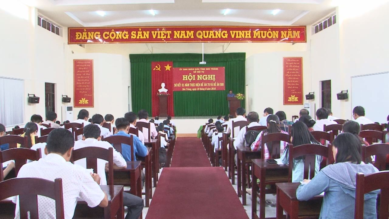 Sở nội vụ tỉnh Sóc Trăng:  Sơ kết một năm thực hiện Đề án 70 và Đề án 500