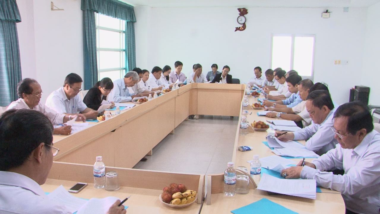 Đoàn kiểm tra Tỉnh ủy Sóc Trăng làm việc Sở công thương