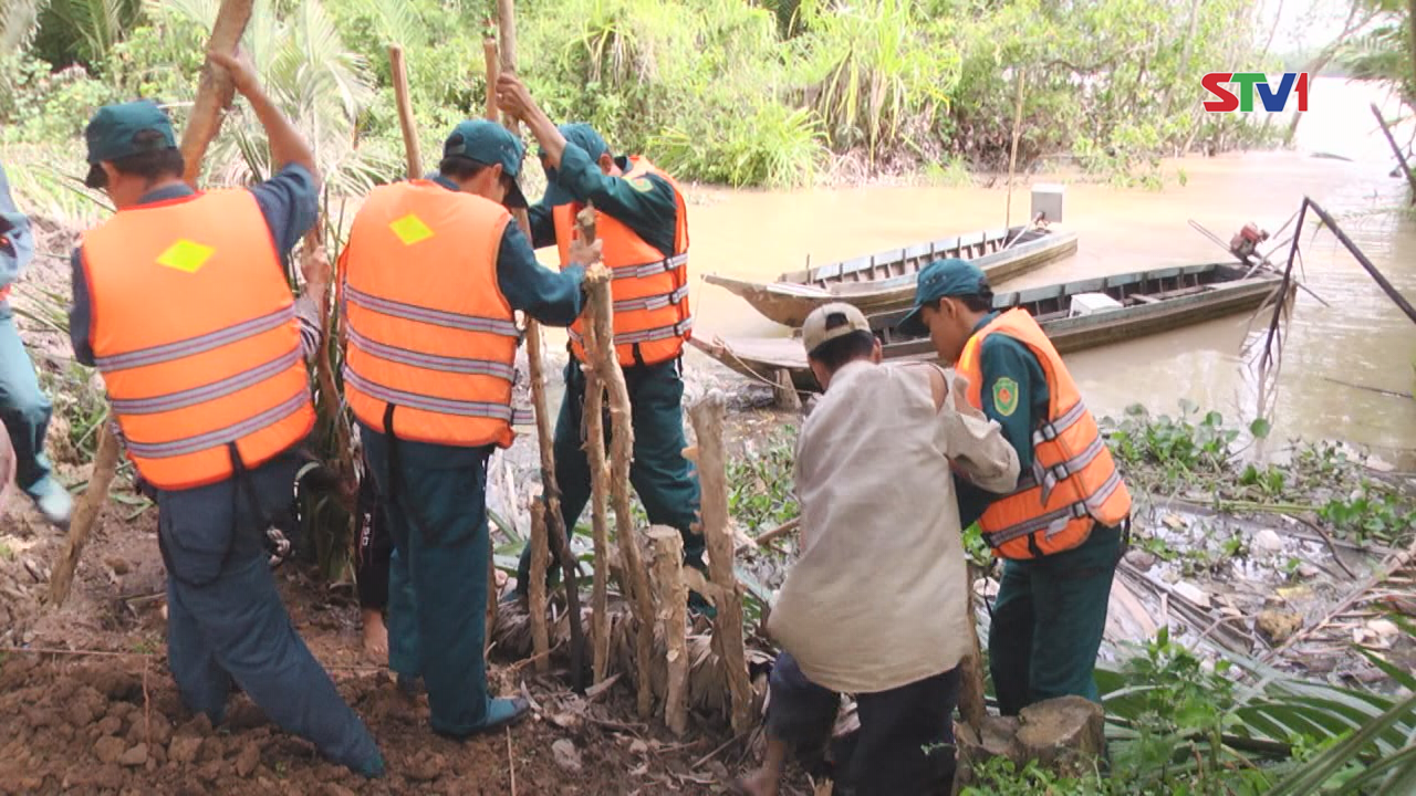 Long Phú chủ động ứng phó triều cường, mưa bão