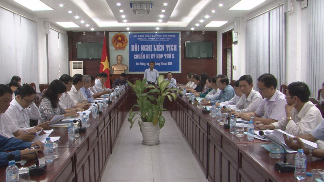 HĐND tỉnh hội nghị liên tịch chuẩn bị cho kỳ họp thứ 5 HĐND tỉnh Sóc Trăng khóa IX