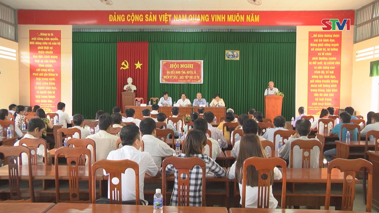 Hội đồng nhân dân 3 cấp tiếp xúc cử tri tại xã Long Hưng, huyện Mỹ Tú
