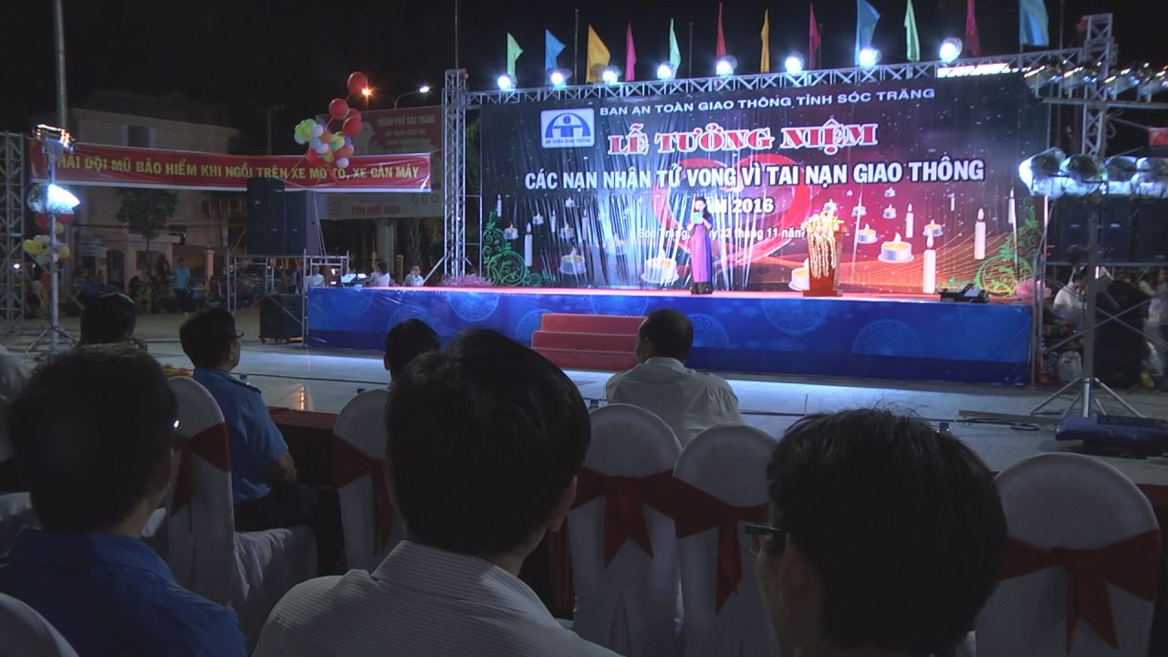 Sóc Trăng tổ chức Lễ tưởng niệm các nạn nhân tử vong vì tai nạn giao thông năm 2016