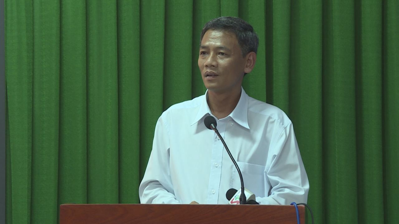 Đồng chí Lâm Văn Mẫn - Chủ tịch HĐND tỉnh Sóc Trăng dự họp mặt đảng viên nới cư trú  