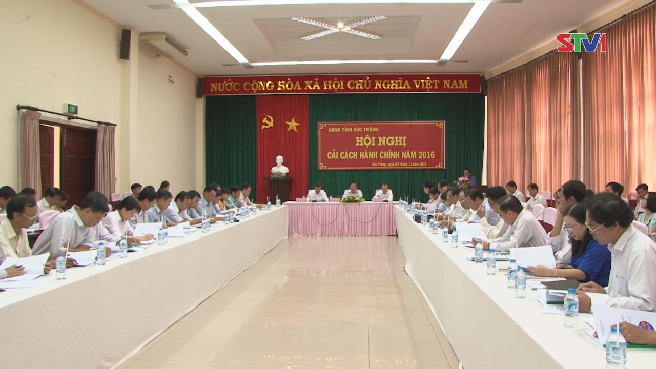 UBND tỉnh Sóc Trăng sơ kết công tác cải cách hành chính năm 2016