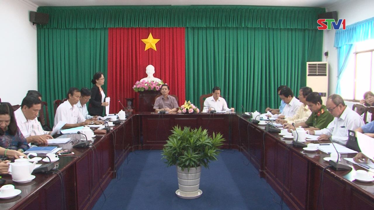 Bí thư Tỉnh ủy Sóc Trăng chủ trì cuộc họp giám sát về “Việc thực hiện chính sách, pháp luật an toàn thực phẩm giai đoạn 2011-2016” 