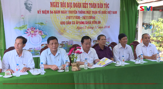 Ngày hội Đại đoàn kết toàn dân tộc tại ấp Bưng Sa, xã Viên An, huyện Trần Đề