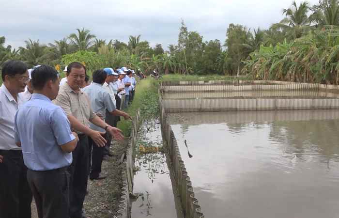 UBND thị xã Cai Lậy (Tiền Giang) tham quan, học tập kinh nghiệm mô hình giảm nghèo tại huyện Mỹ Tú