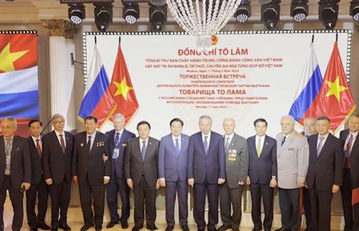 Tổng Bí thư gặp mặt tri ân các nhân sĩ, trí thức, chuyên gia Nga từng giúp đỡ Việt Nam 
