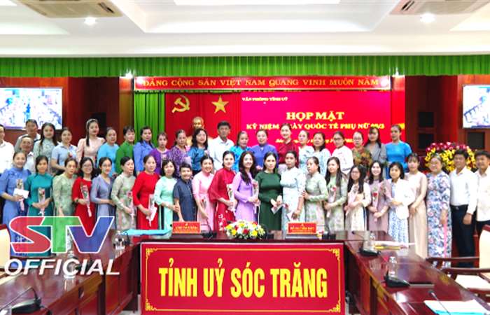 Văn phòng Tỉnh uỷ Sóc Trăng họp mặt kỷ niệm 115 năm Ngày Quốc tế Phụ nữ