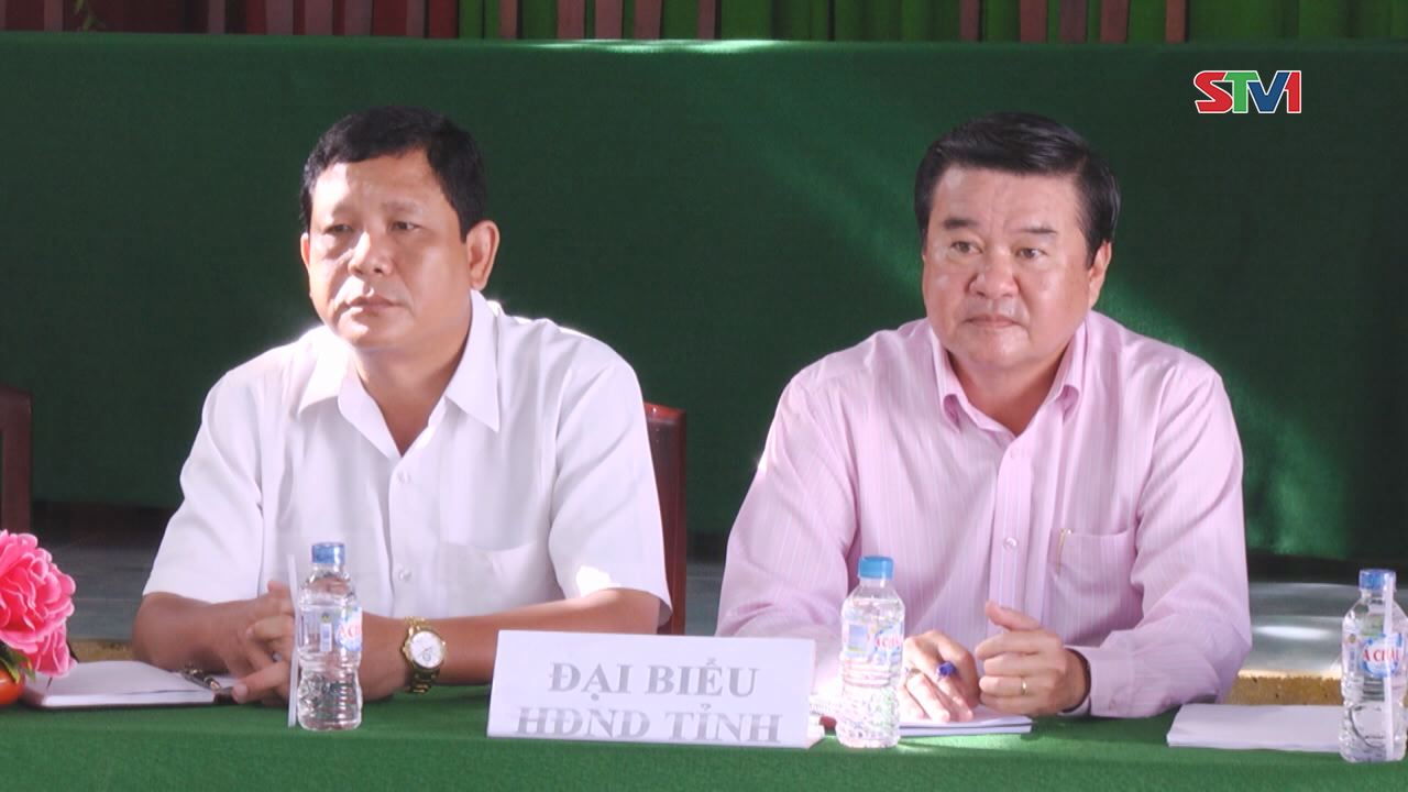 Đại biểu HĐND tỉnh Sóc Trăng tiếp xúc cử tri xã Song Phụng, huyện Long Phú